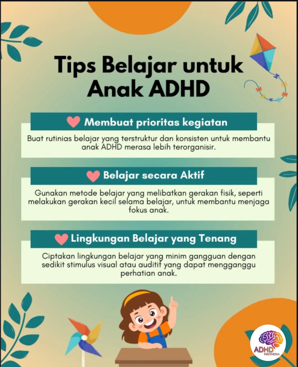 Strategi Belajar yang Cocok untuk Anak ADHD di Kabupaten Aceh Barat